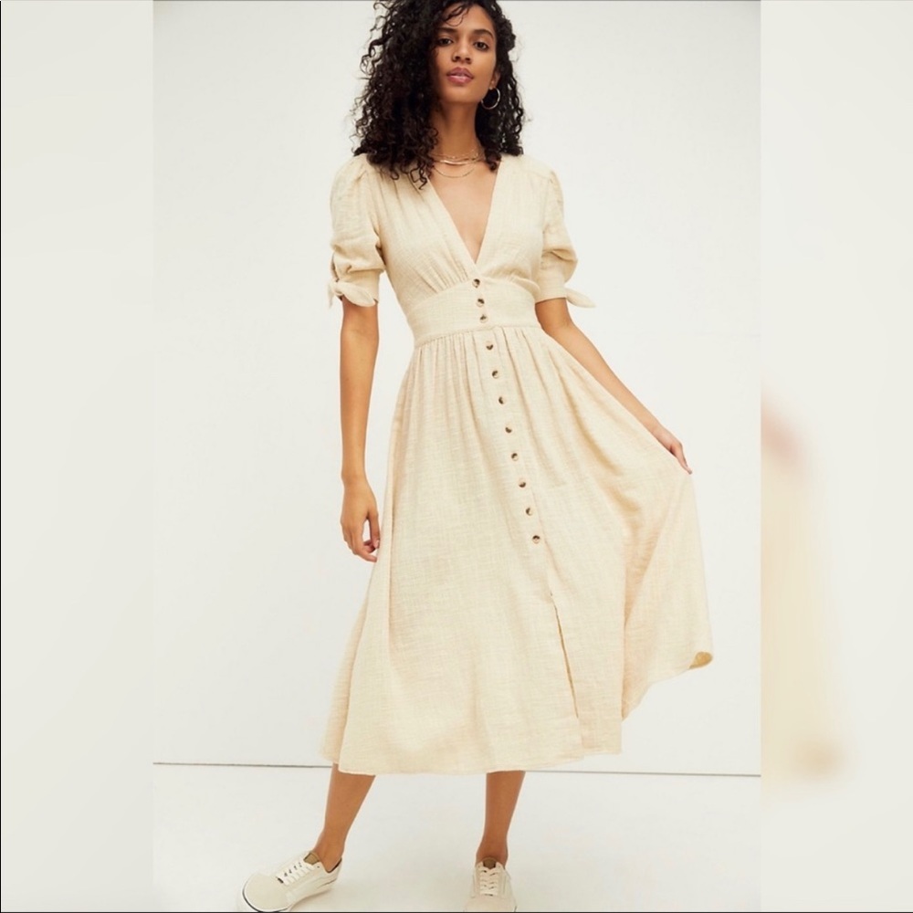 Free People Love Of My Life Summer Midi Dress XS